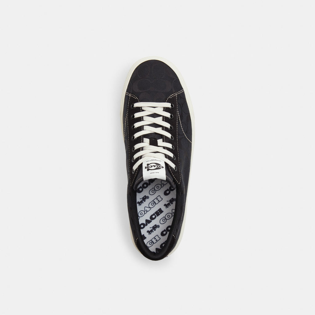 Coach Skate Sneaker In Signature Jacquard - Black/Chalk (Men's)