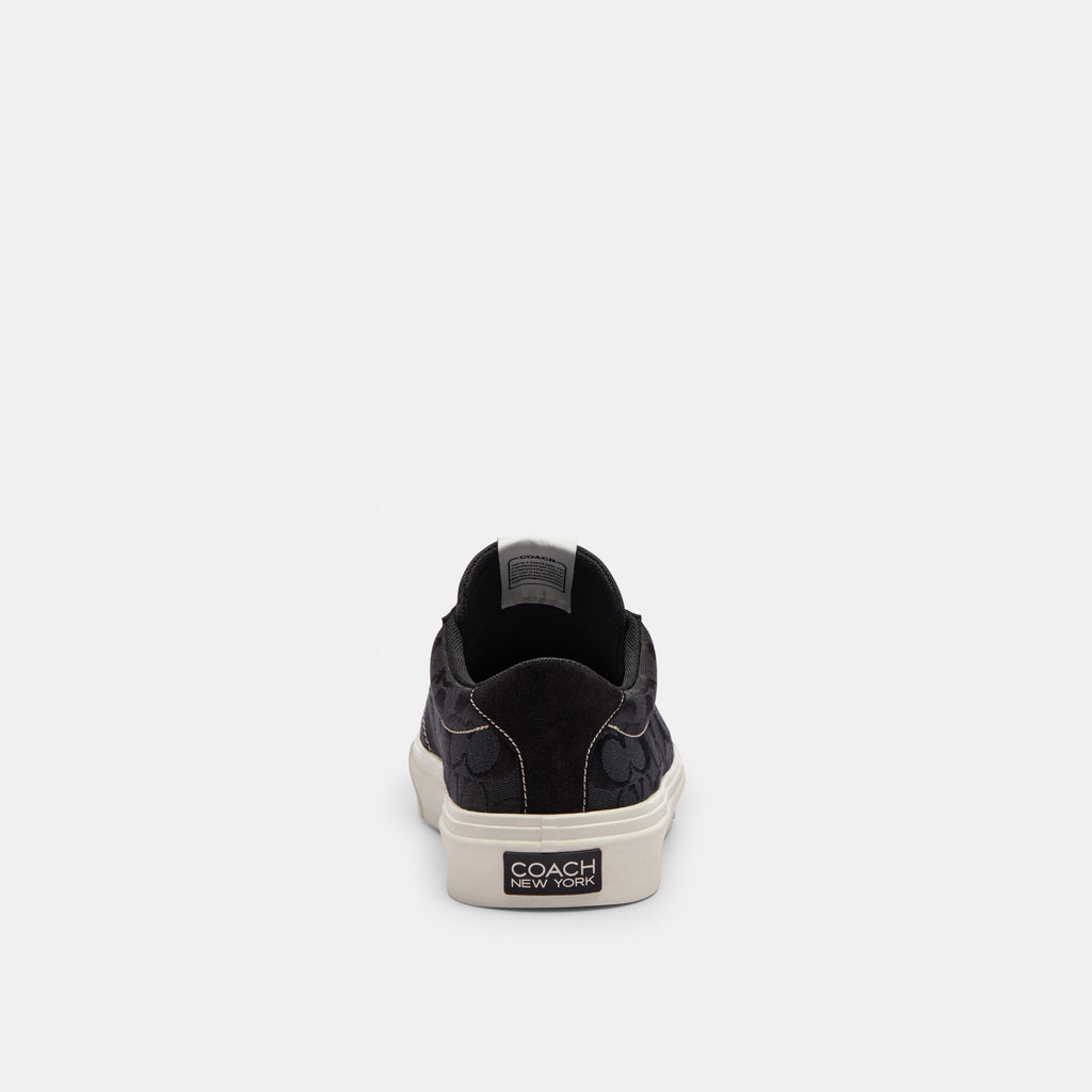Coach Skate Sneaker In Signature Jacquard - Black/Chalk (Men's)