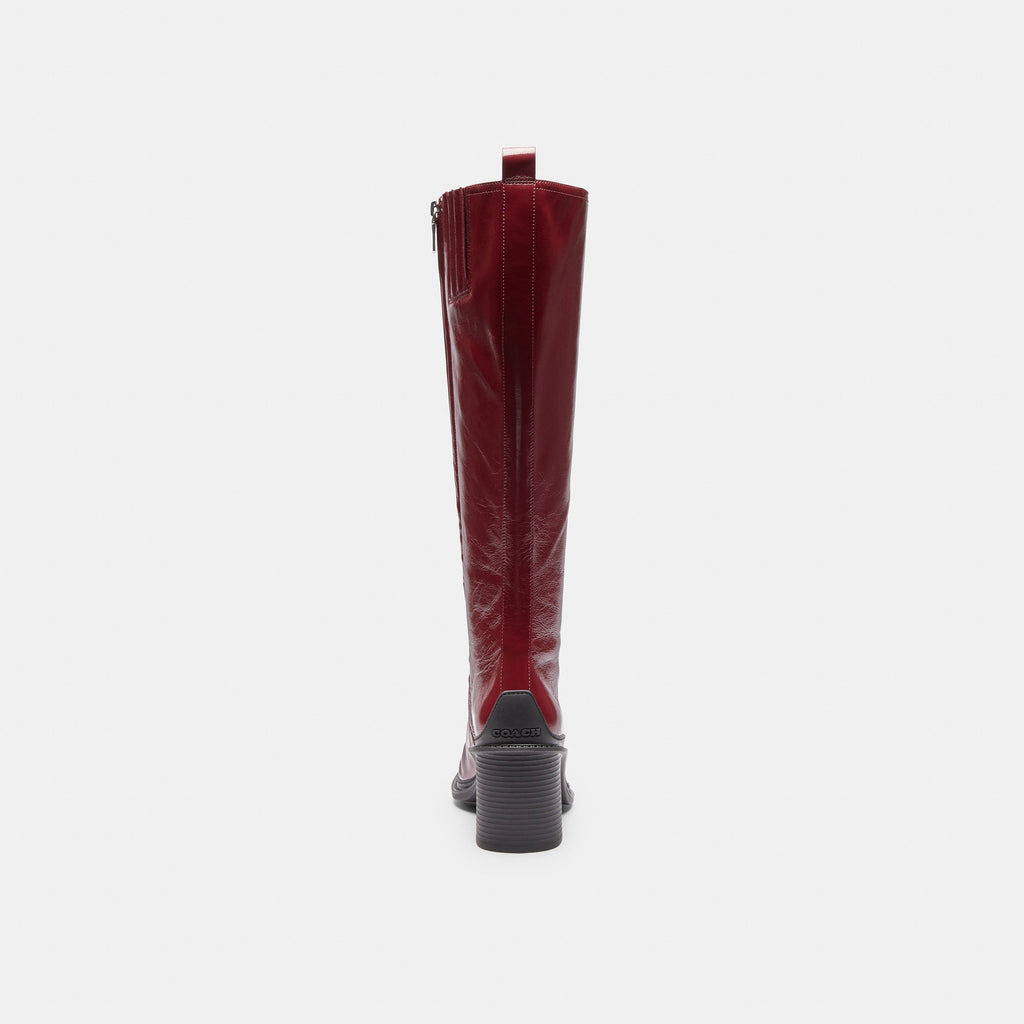 Coach Tall Boot - Dark Cherry (4)