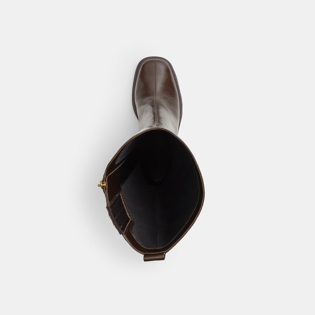 Coach Tall Boot - Chocolate Brown (3)