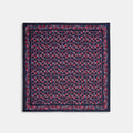 Coach Signature Posey Cluster Print Silk Square Scarf - Navy Multi (Women's)