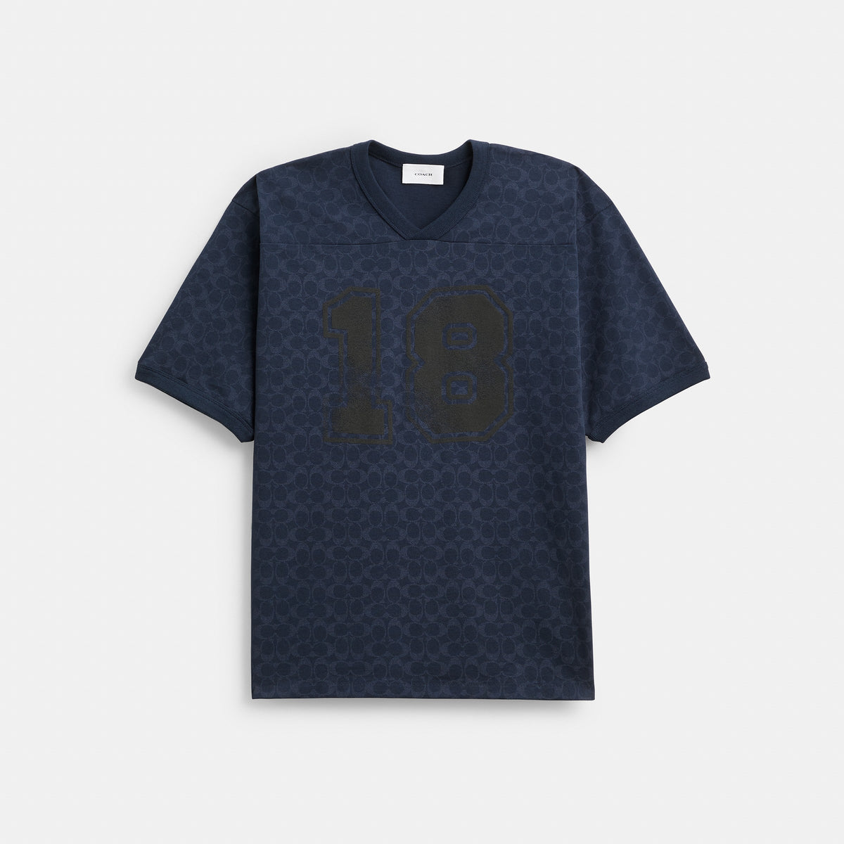 Coach Varsity T-Shirt In Organic Cotton - Navy