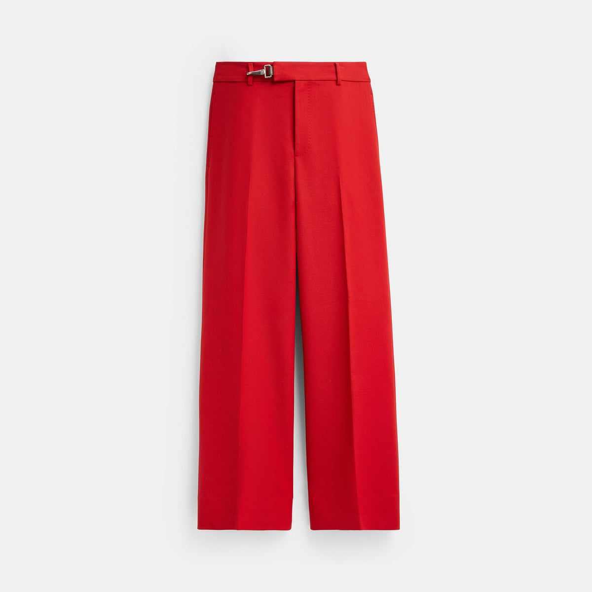Coach Solid Flare Trousers - Vintage Red