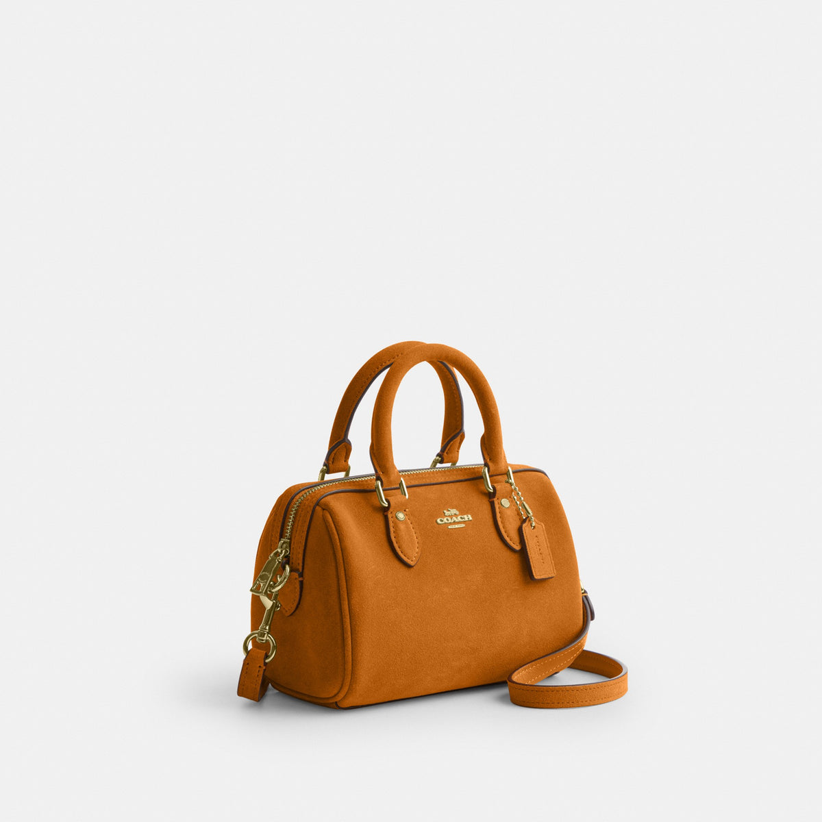 Coach Mini Rowan Crossbody Bag - Gold/Marigold (Women's)