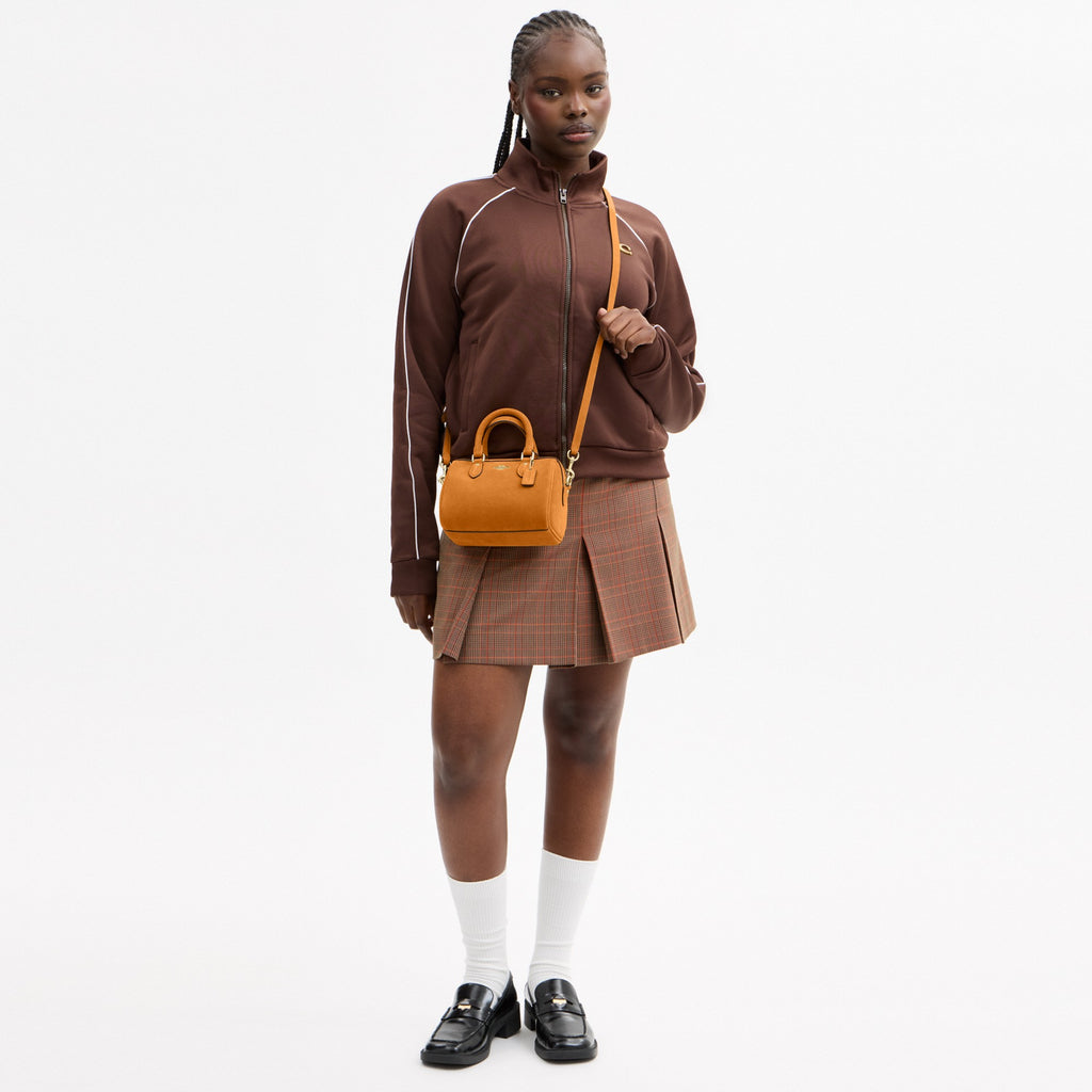Coach Mini Rowan Crossbody Bag - Gold/Marigold (Women's)