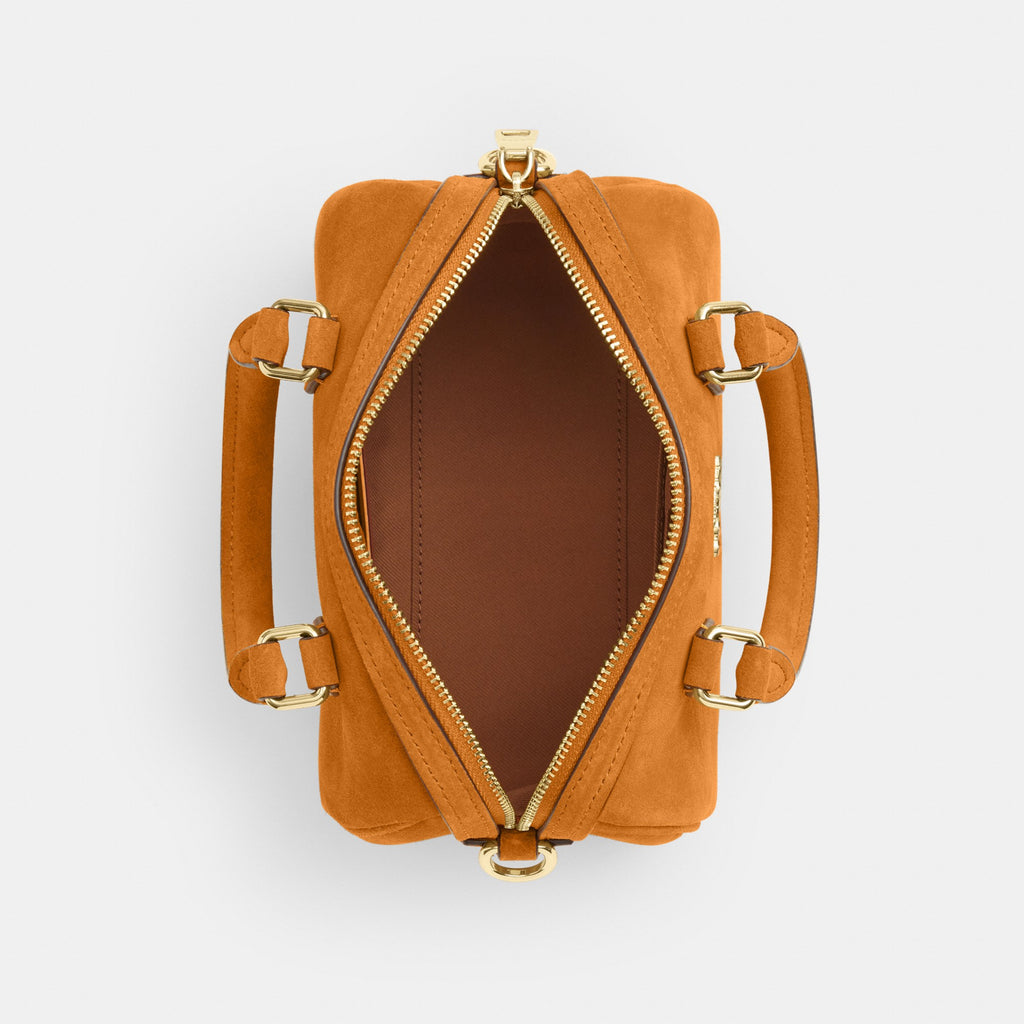 Coach Mini Rowan Crossbody Bag - Gold/Marigold (Women's)