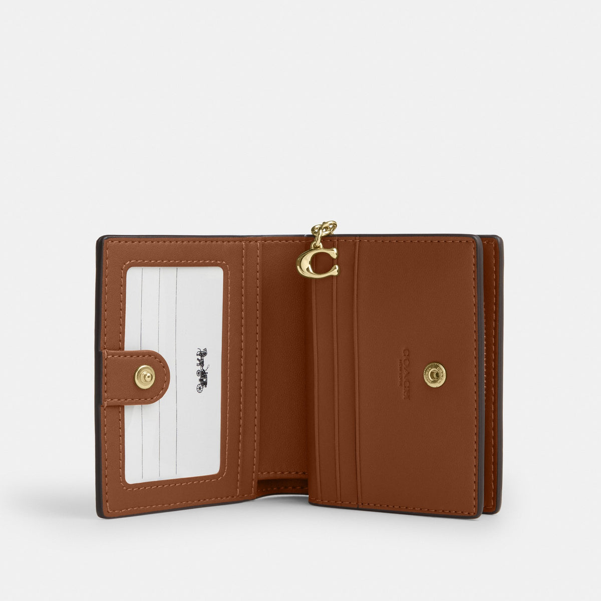 Coach Snap Wallet - Gold/Warm Brown (Women's)