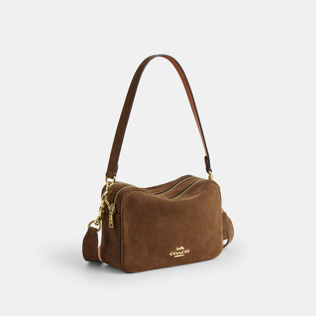 Coach Carey Crossbody Bag - Gold/Cedar (Women's)