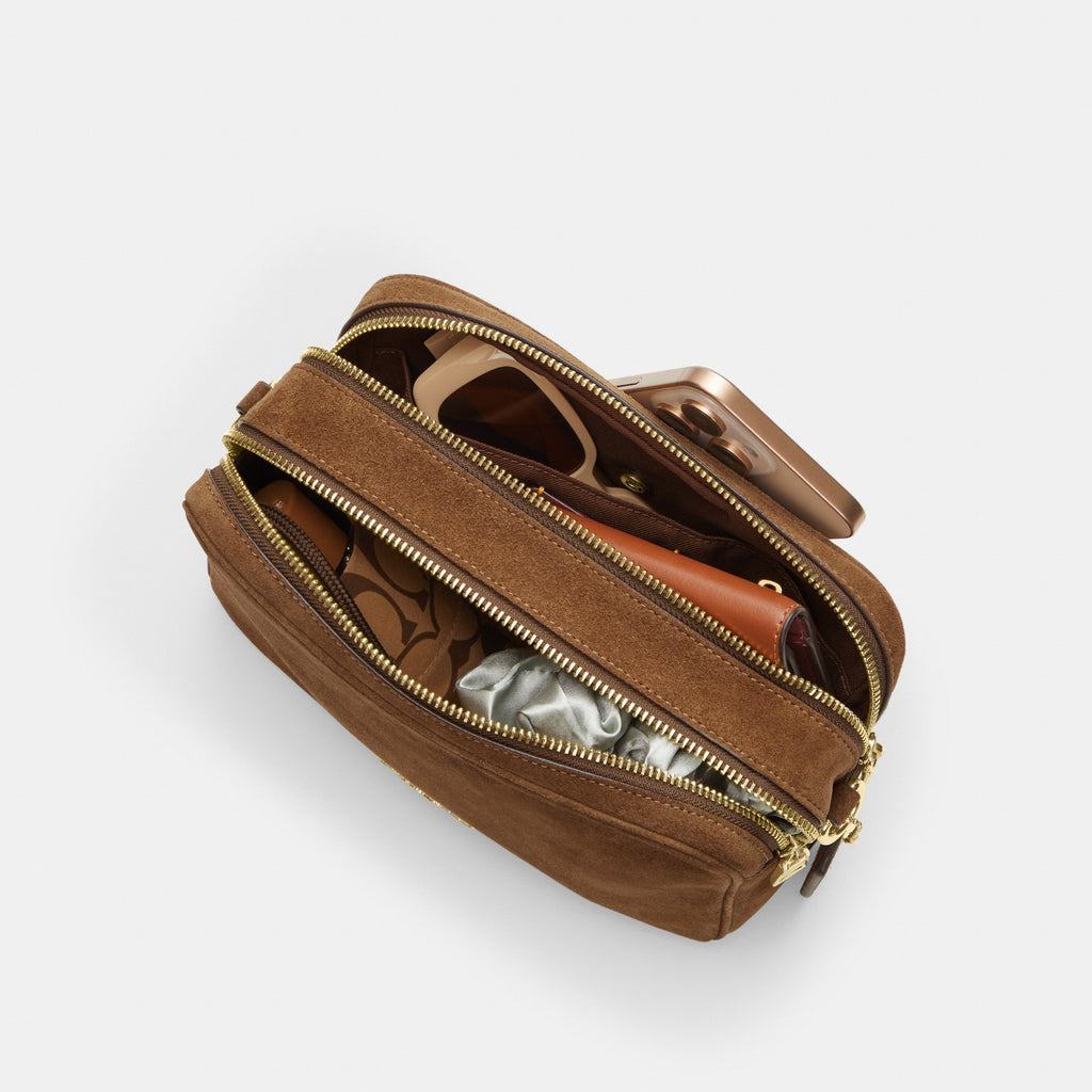 Coach Carey Crossbody Bag - Gold/Cedar (Women's)