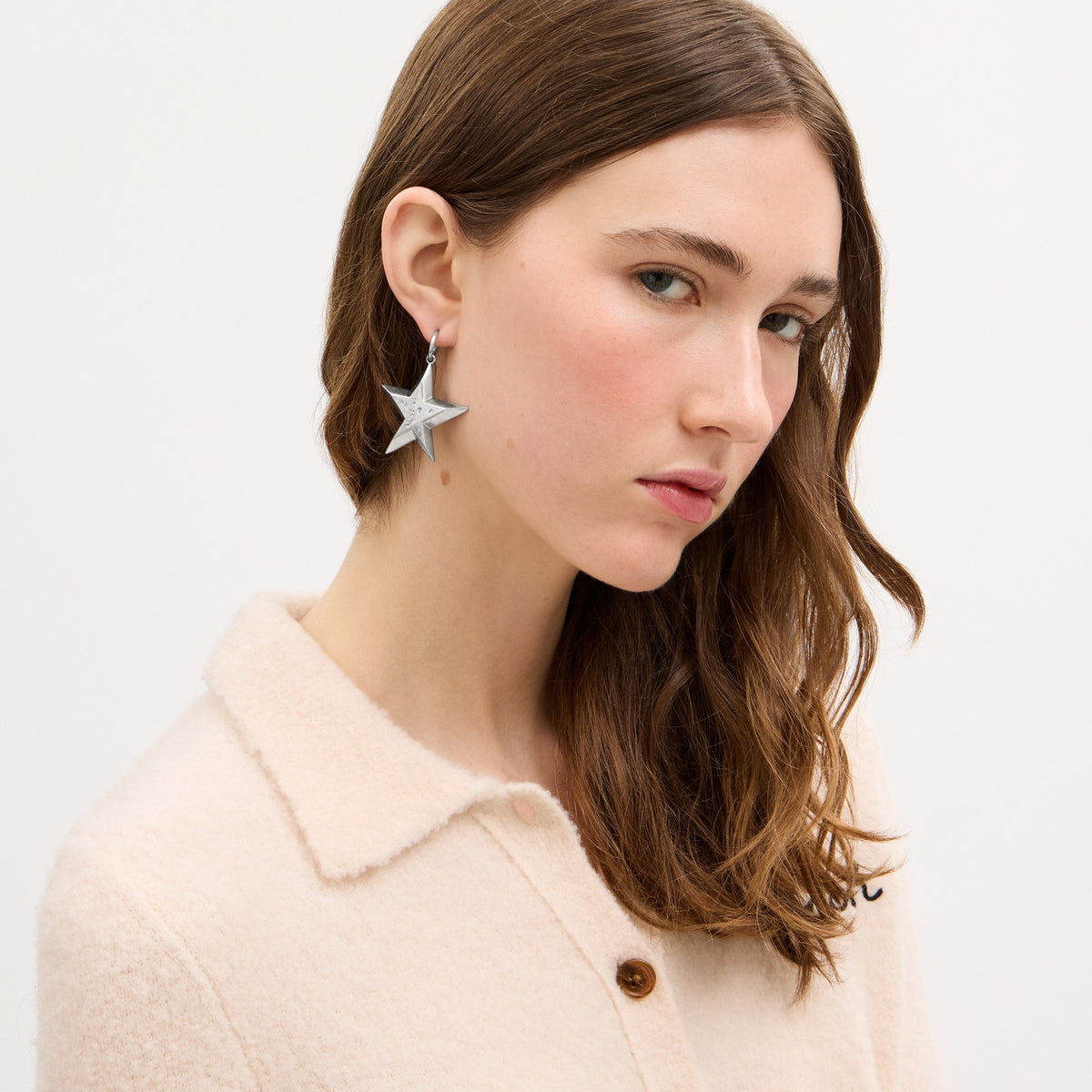 Coach Star Earrings - Silver (2)