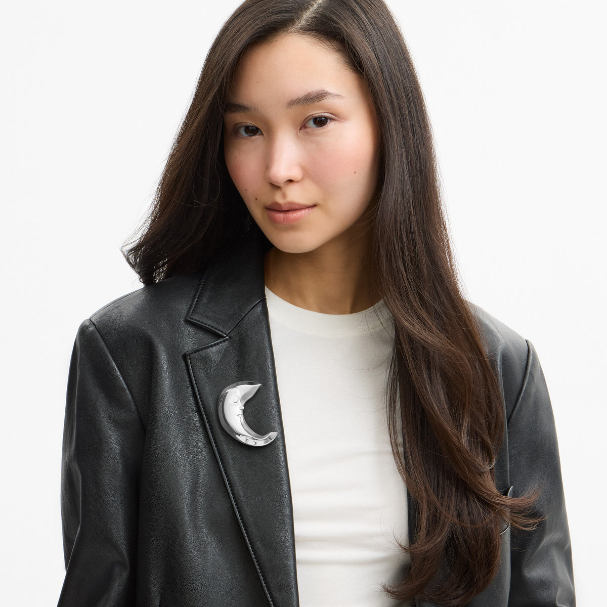 Coach Moon Brooch - Silver (4)