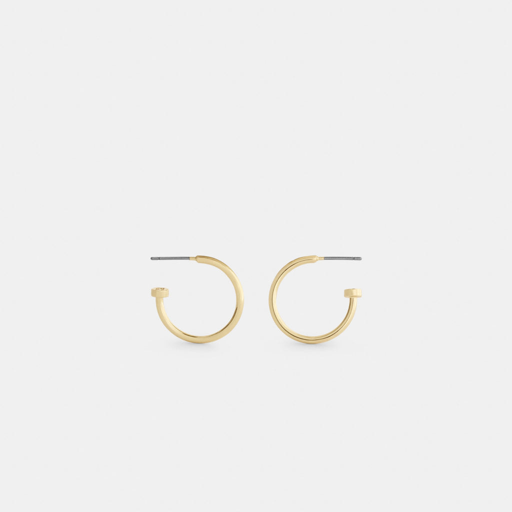 Coach Medium Hoop Earrings - Gold (Women's)
