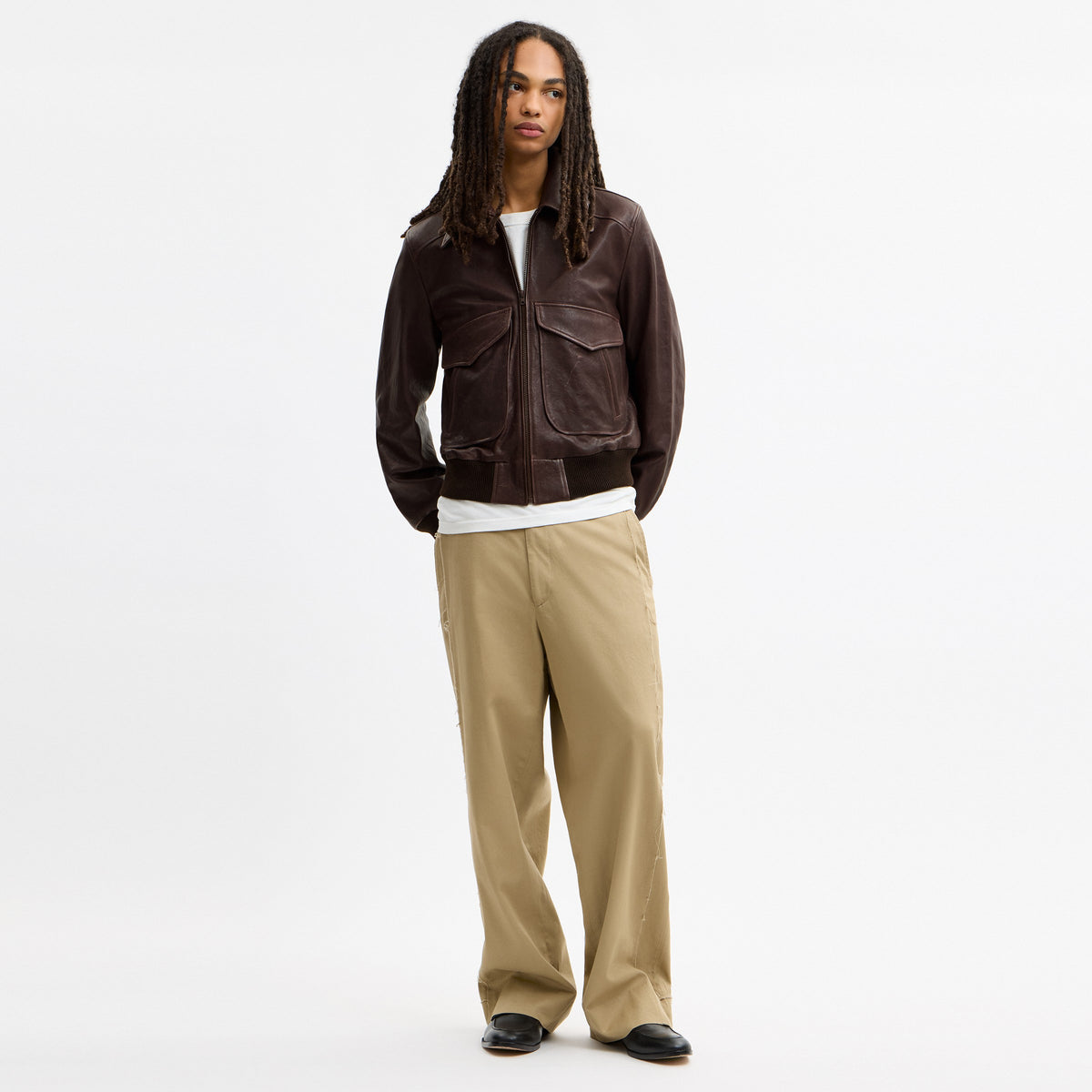 Coach Leather Bomber - Brown (3)