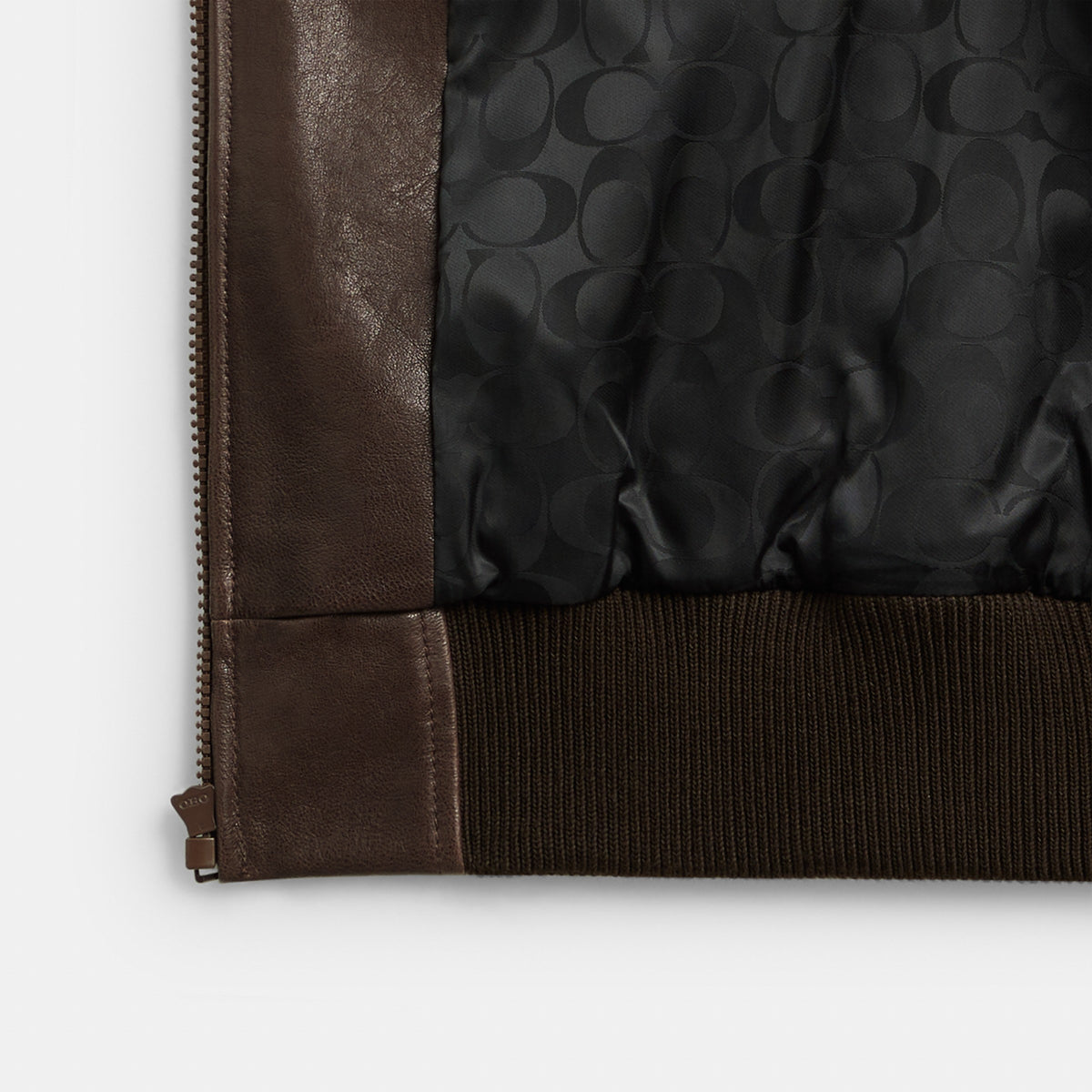 Coach Leather Bomber - Brown (2)