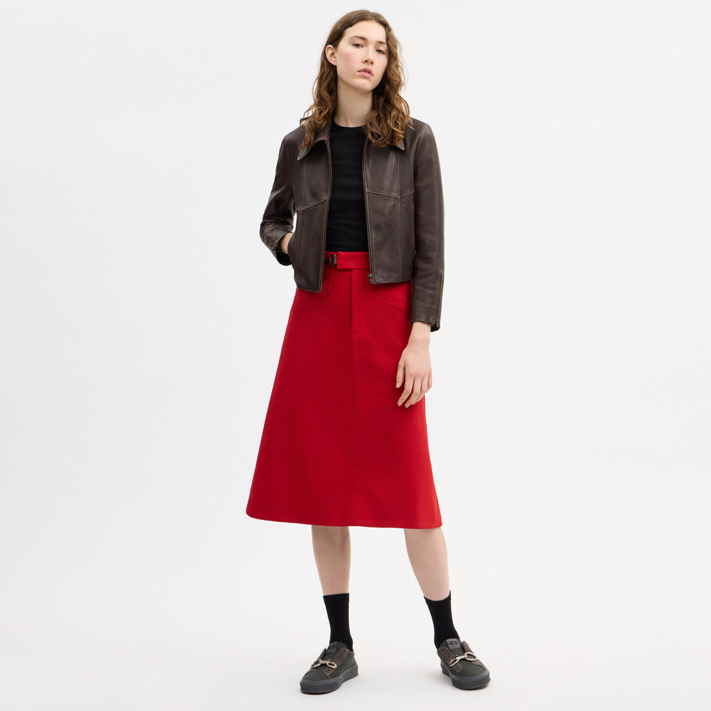 Coach Shrunken Leather Jacket - Brown (3)