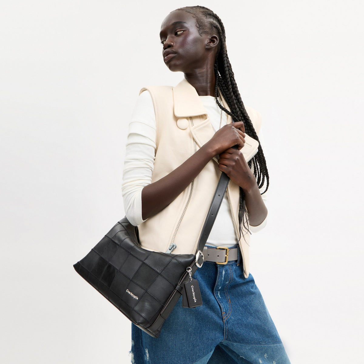 Coach Alter/Ego Slouchy Shoulder Bag - Black (Women's)