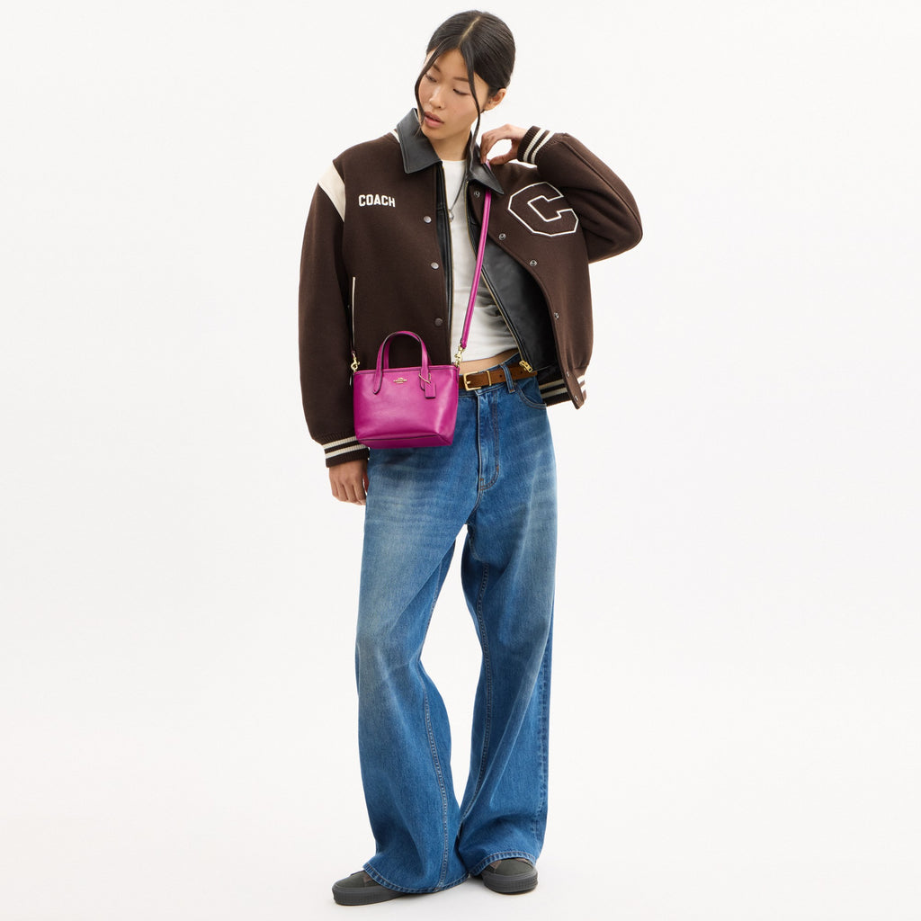 Coach City Mini Tote Bag - Gold/Magenta (Women's)