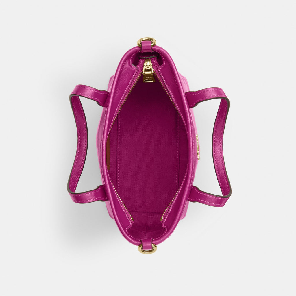 Coach City Mini Tote Bag - Gold/Magenta (Women's)