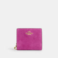 Coach Snap Wallet - Gold/Magenta