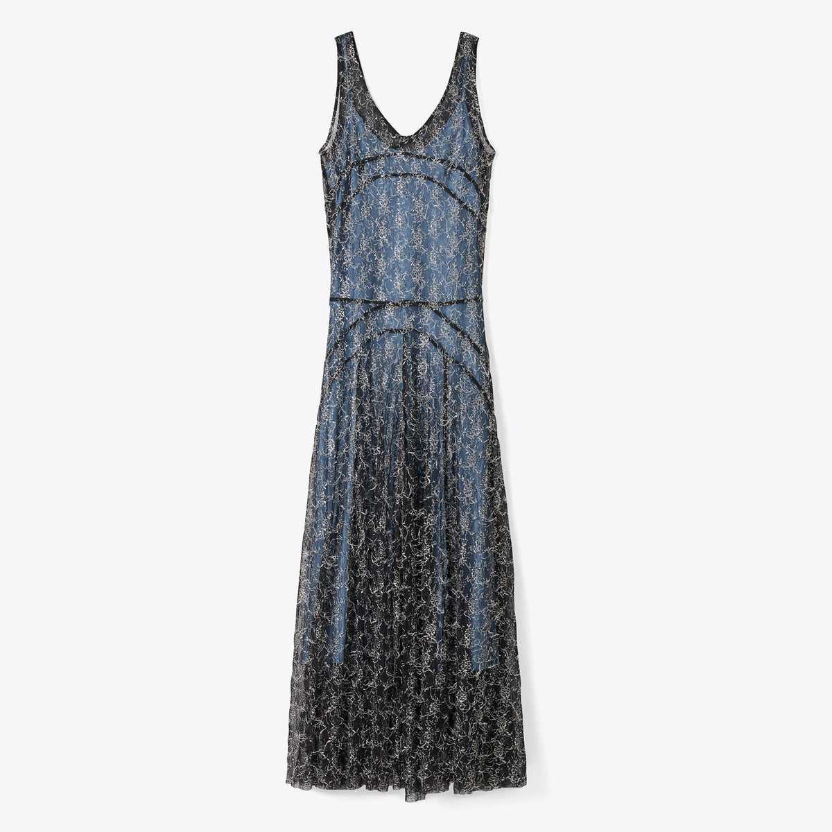Tory Burch Chantilly Lace Fil Coupé Dress - Black