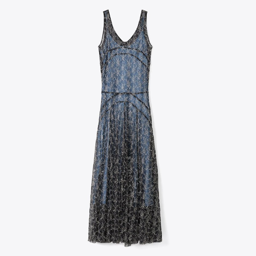 Tory Burch Chantilly Lace Fil Coupé Dress