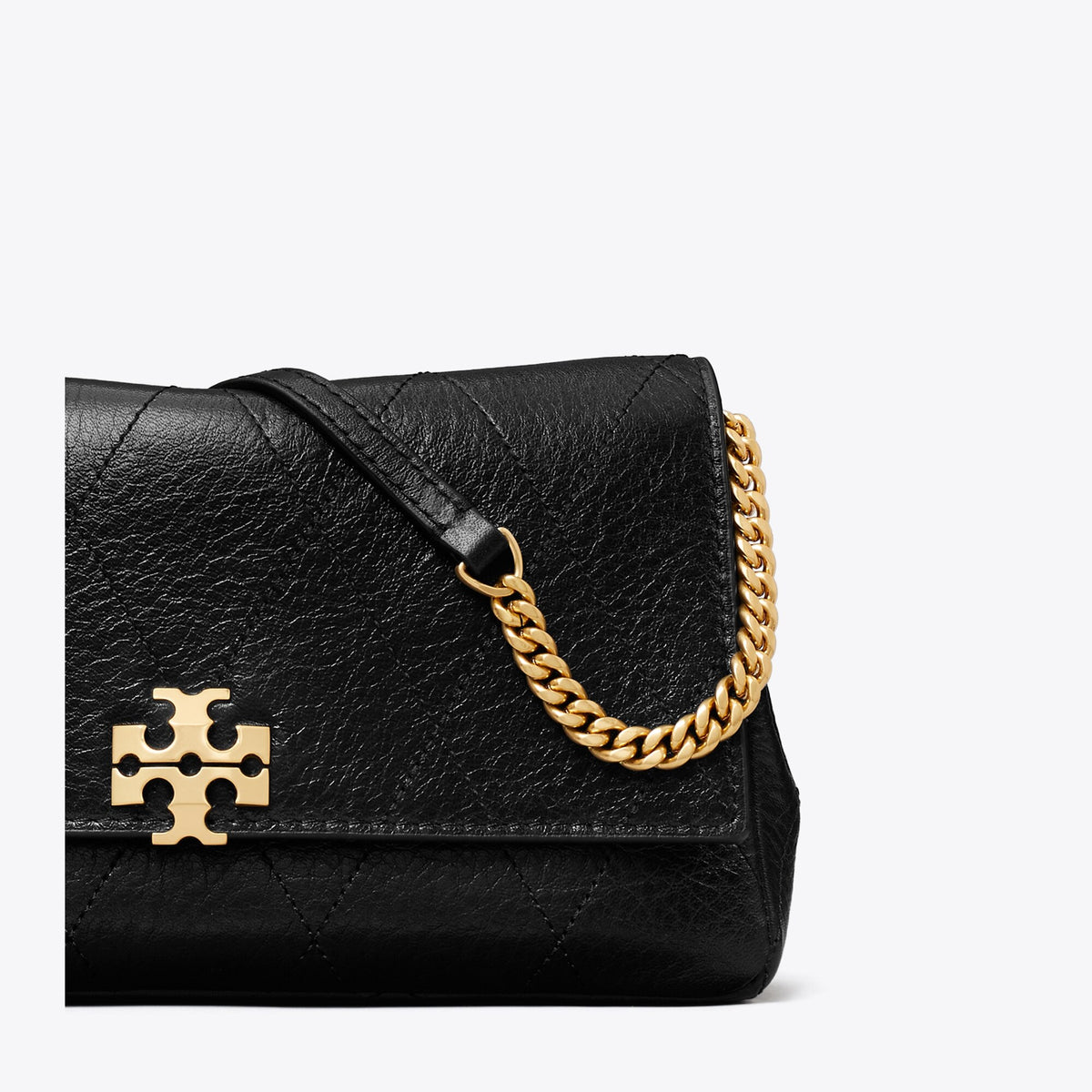 Tory Burch Charlie Quilted Chain Crossbody - Black - 3