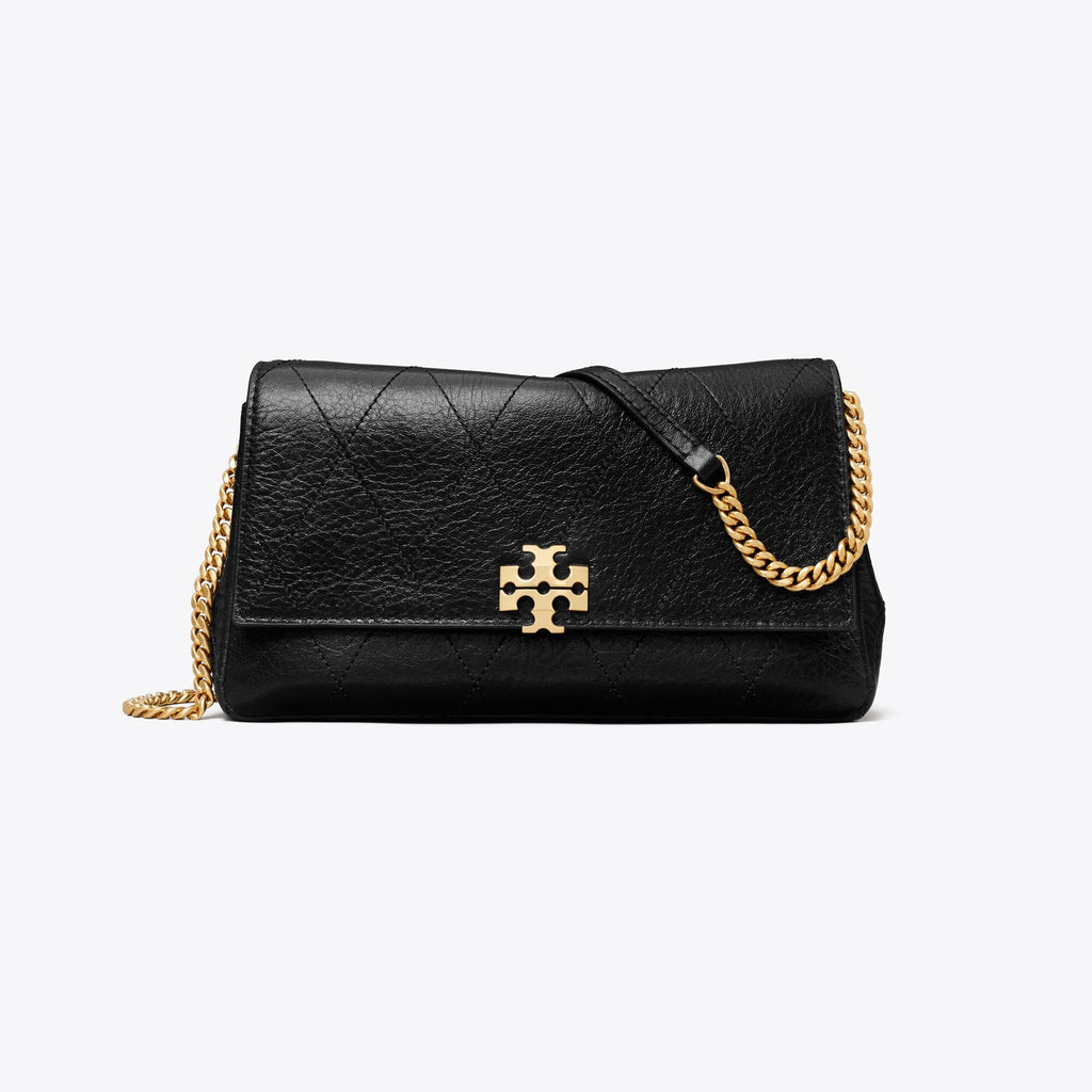 Tory Burch Charlie Quilted Chain Crossbody - Black - 2