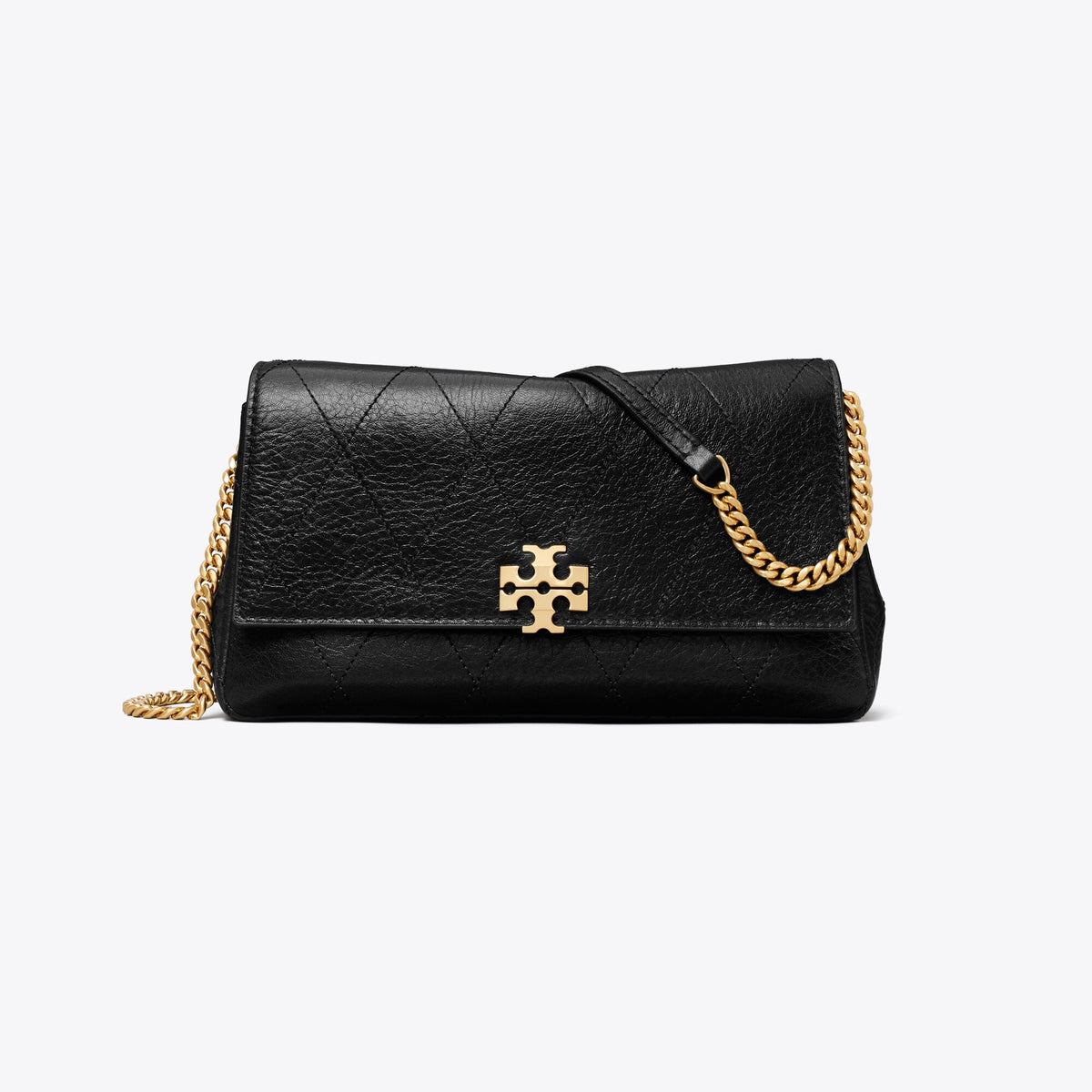Tory Burch Charlie Quilted Chain Crossbody - Black - 2