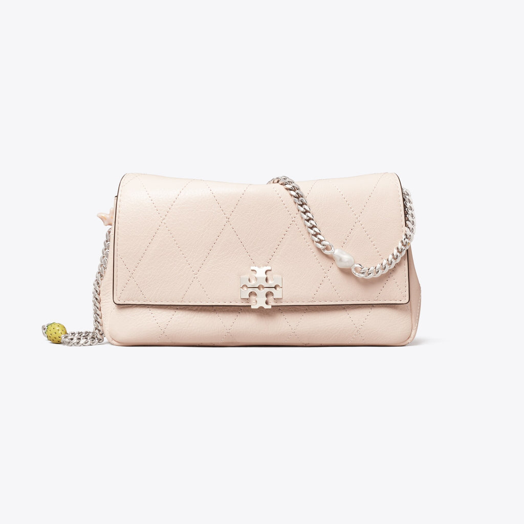 Tory Burch Charlie Quilted Chain Crossbody - Soft Pink / Charms - 3