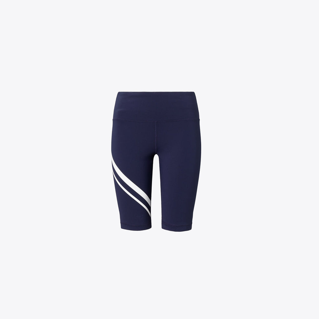 Tory Burch Chevron Bike Short - Tory Navy