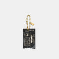 Coach Hangtags Concert Ticket Bag Charm - Brass/Black (Women's)