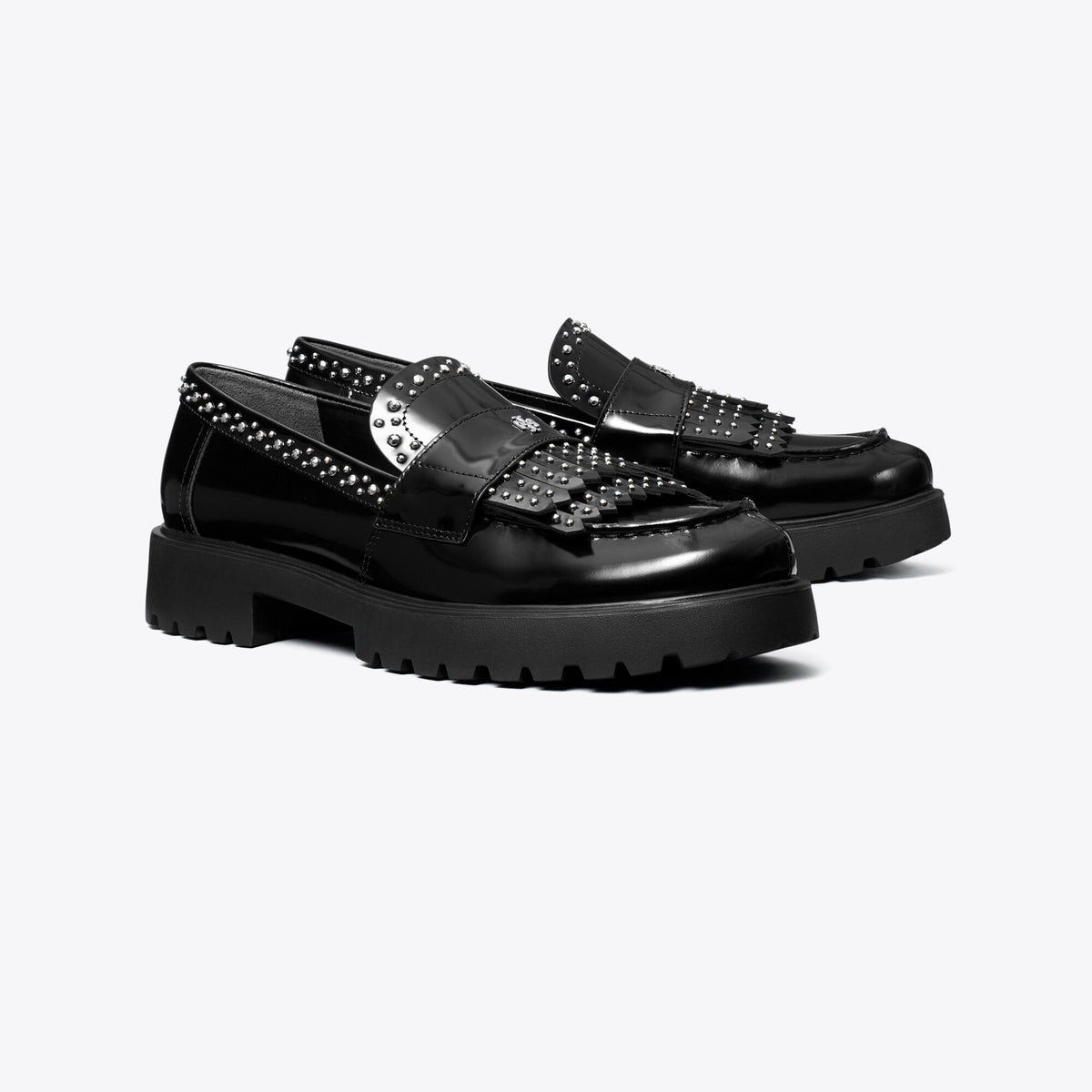 Tory Burch Classic Fringe Lug Loafer - Perfect Black