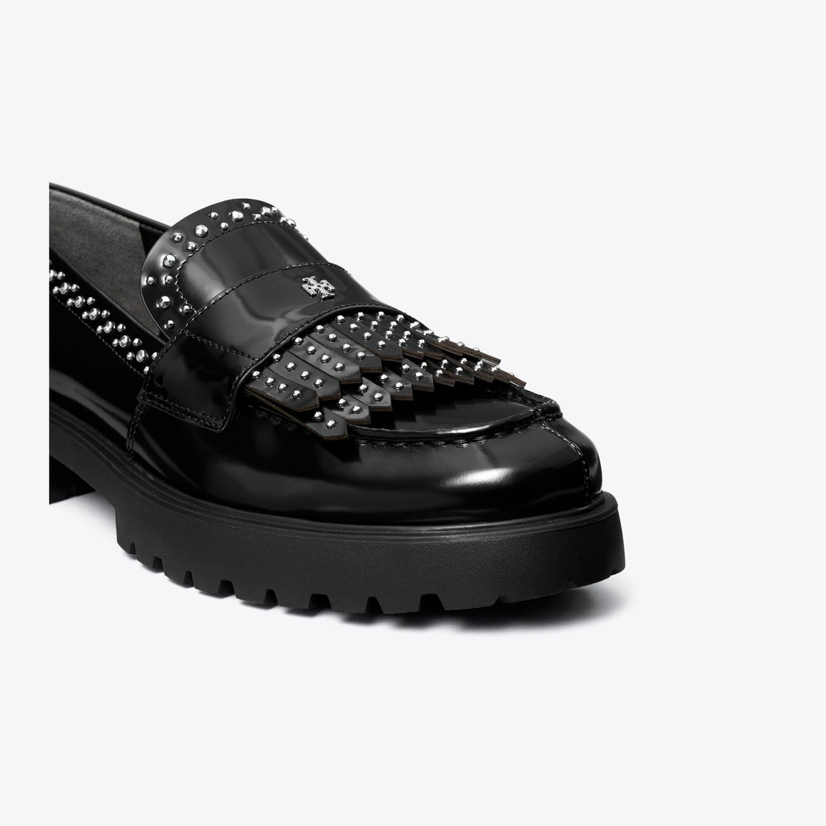 Tory Burch Classic Fringe Lug Loafer - Perfect Black - 4