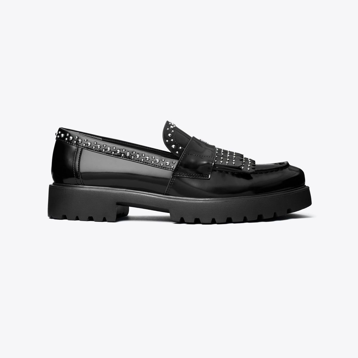 Tory Burch Classic Fringe Lug Loafer - Perfect Black - 3