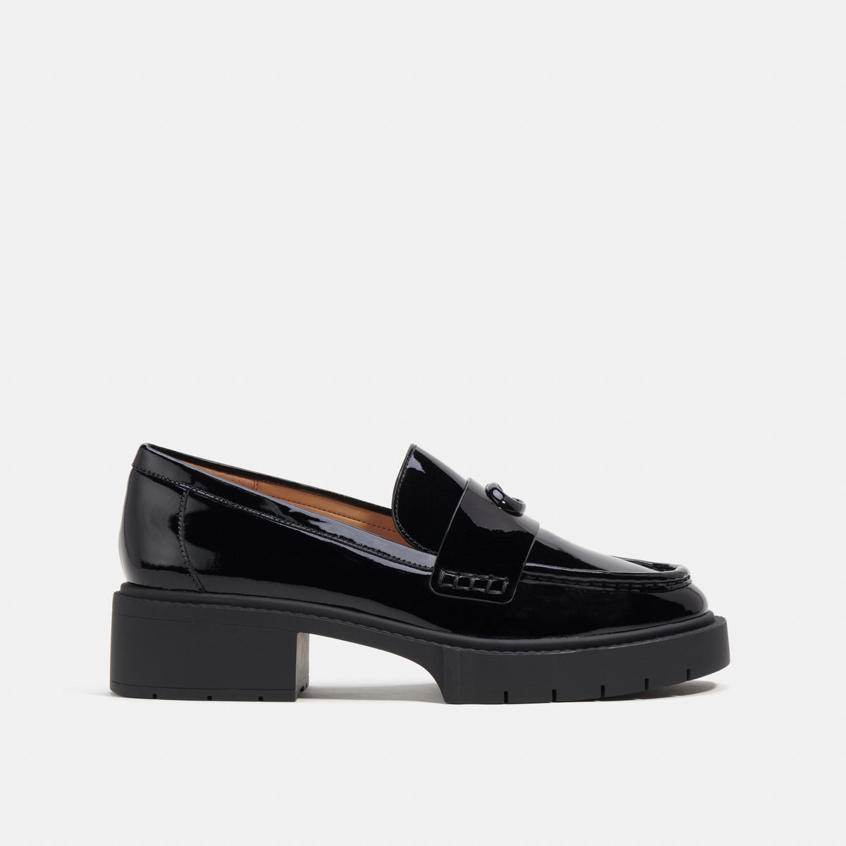 Coach Leah Loafer - Black Patent (2)