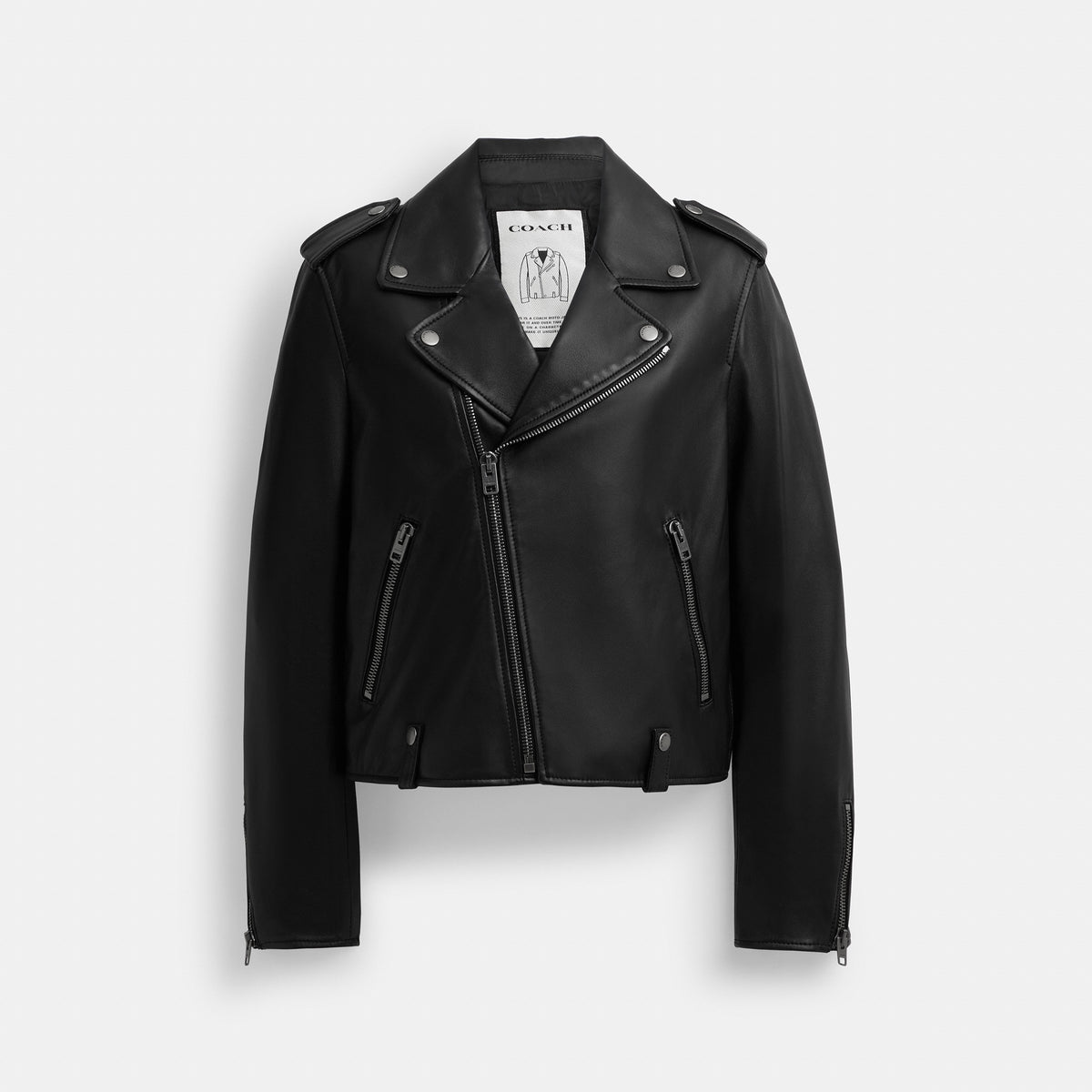 Coach Moto Jacket - Black
