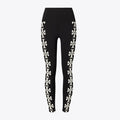 Tory Burch Compression Logo 7/8 Legging - Black T Logo Row