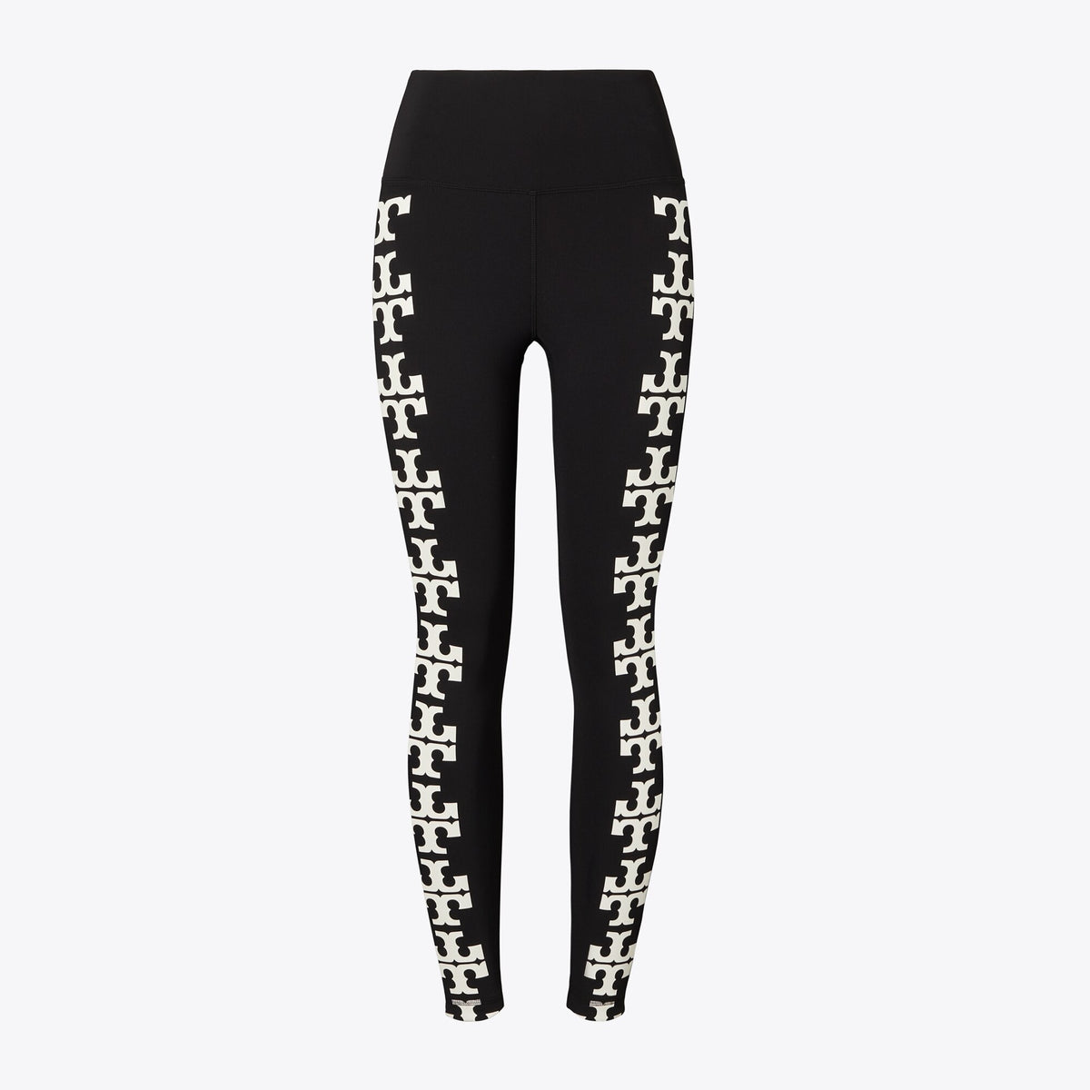 Tory Burch Compression Logo 7/8 Legging - Black T Logo Row