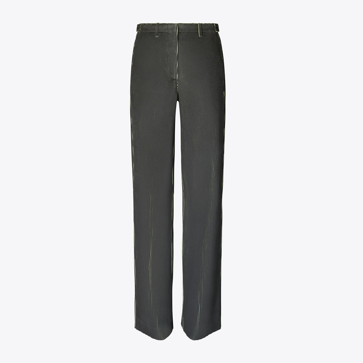 Tory Burch Corduroy Pant - Dark Brown / Bright Green