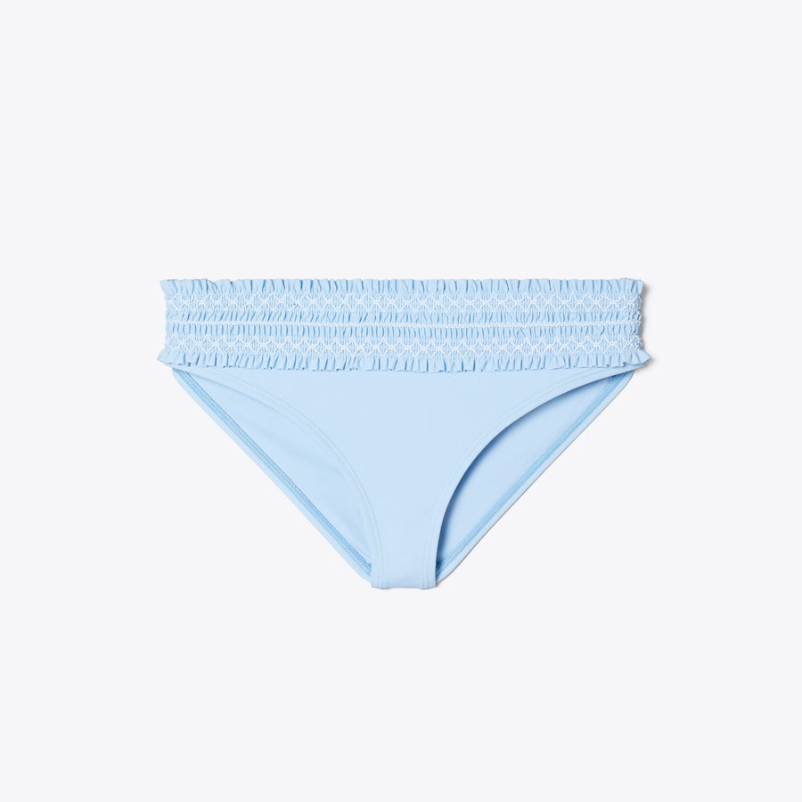 Tory Burch Costa Smocked Bikini Bottom
