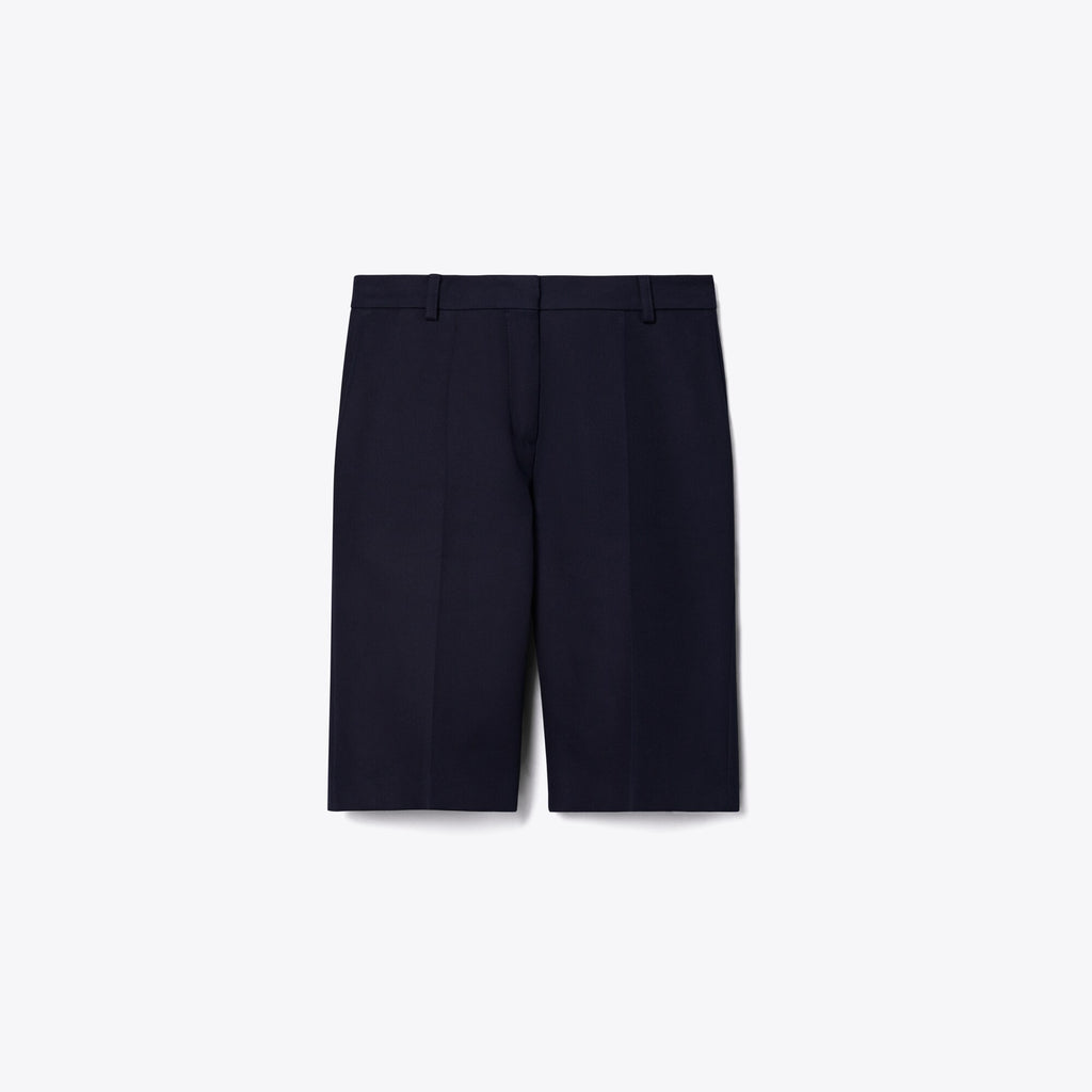 Tory Burch Cotton Bermuda Short - Midnight Ink