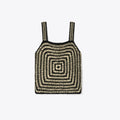 Tory Burch Cotton Crochet Tank Top - Black / White