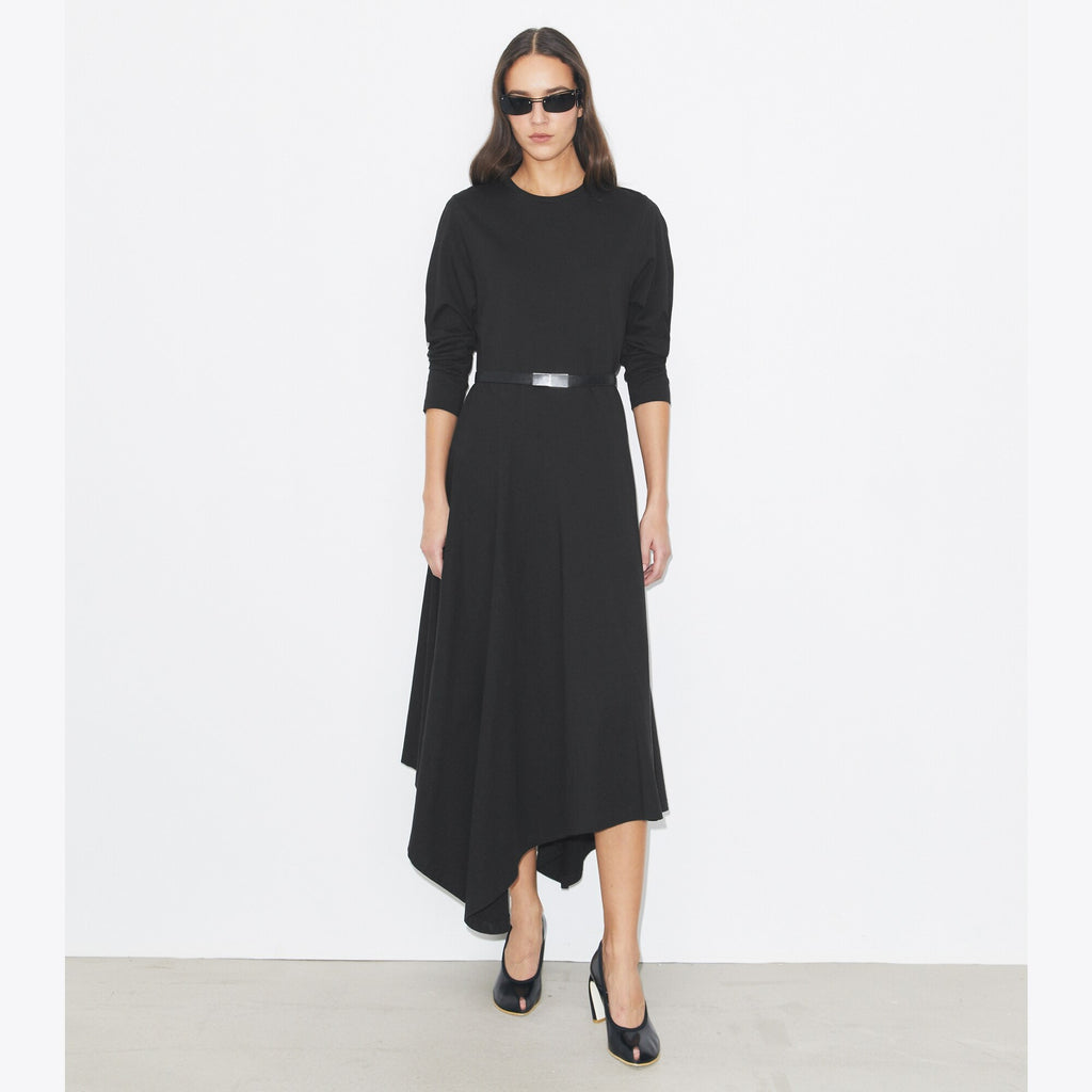 Tory Burch Cotton Flared Dress - Black - 2