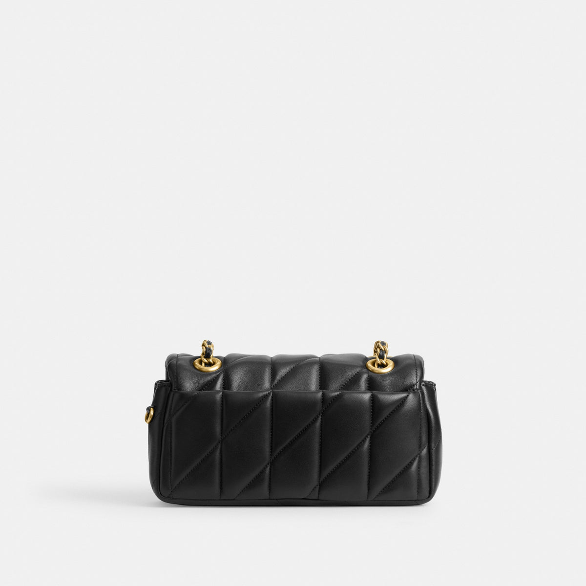 Coach Tabby Shoulder Bag 20 With Pillow Quilting - Brass/Black (Women's)