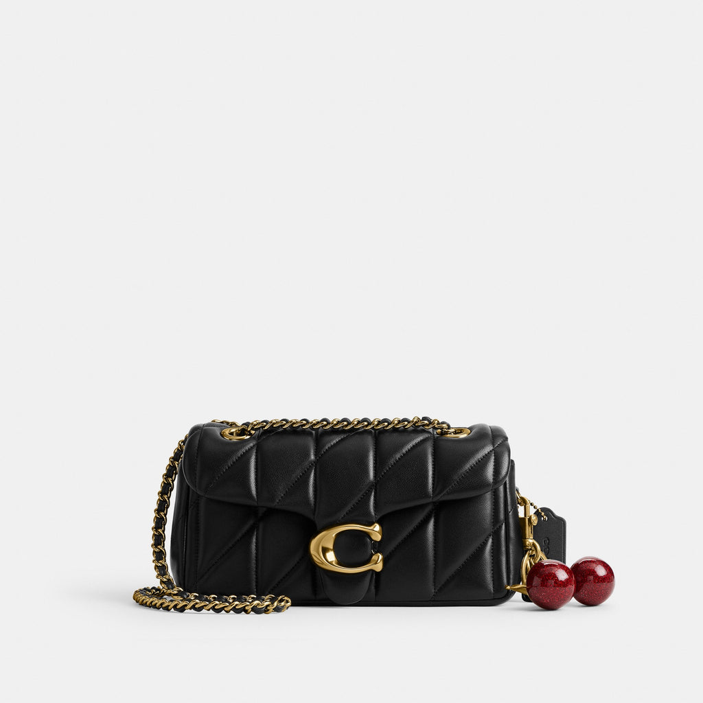 Coach Tabby Shoulder Bag 20 With Pillow Quilting - Brass/Black (Women's)