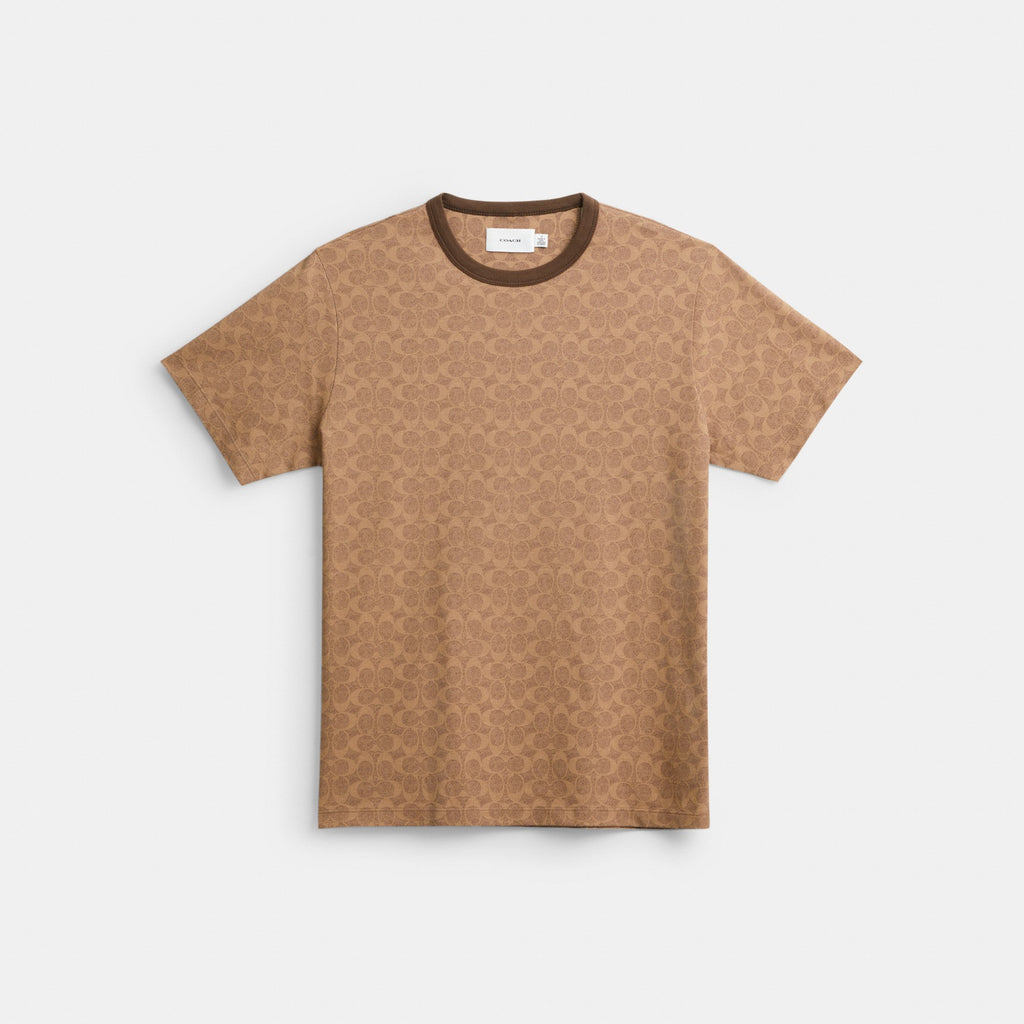 Coach Signature T-Shirt - Tan Signature (Men's)