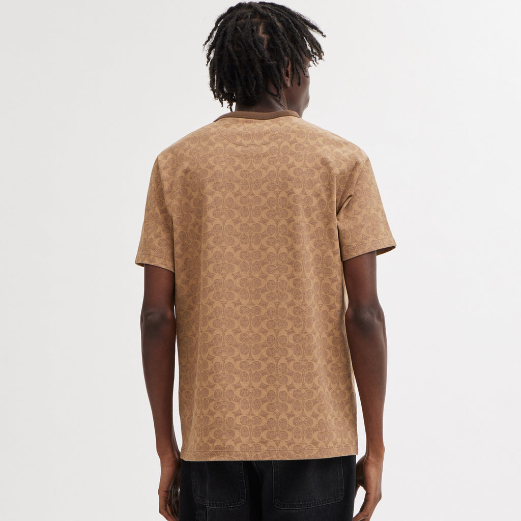 Coach Signature T-Shirt - Tan Signature (Men's)