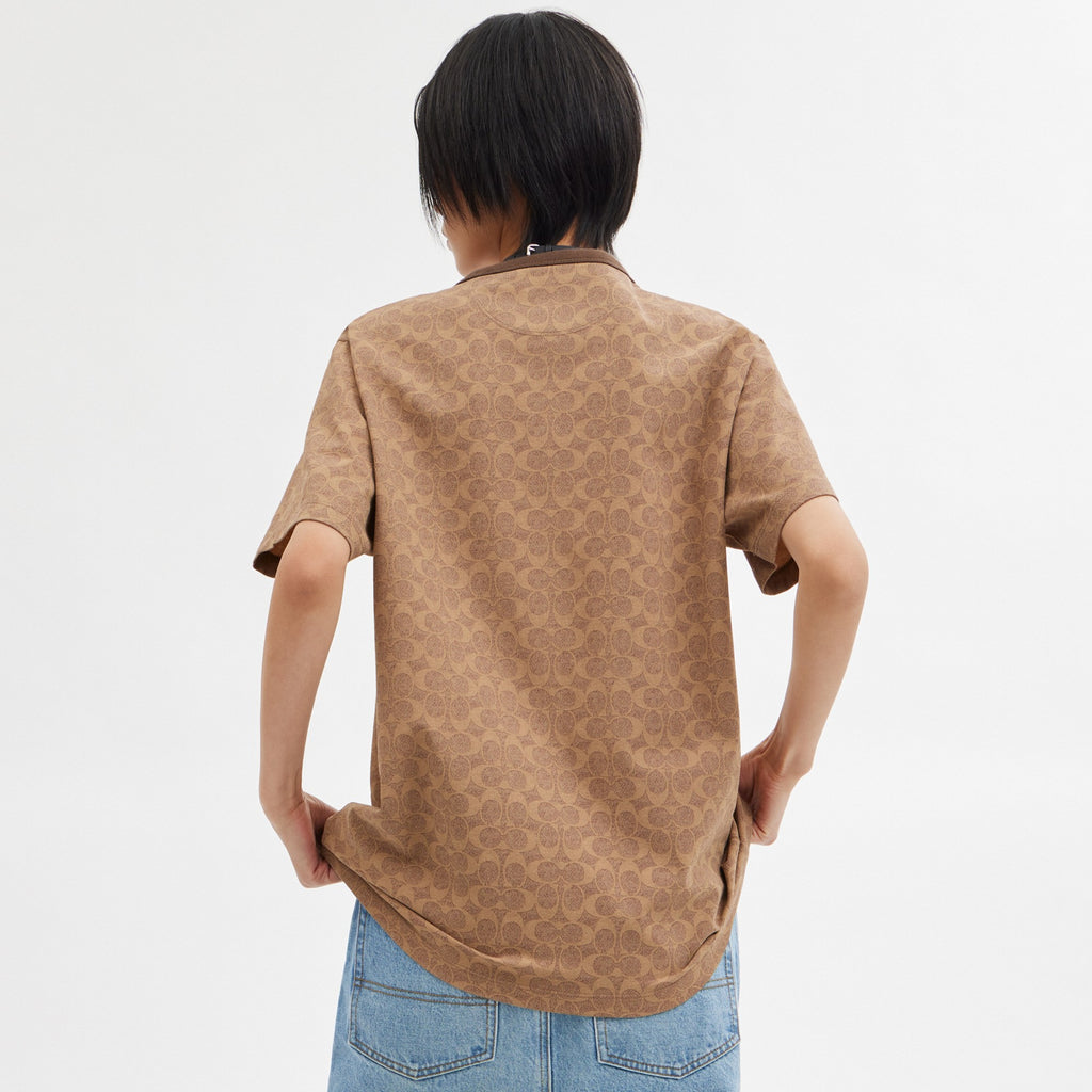 Coach Signature T-Shirt - Tan Signature (Men's)