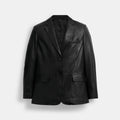 Coach Leather Blazer - Black