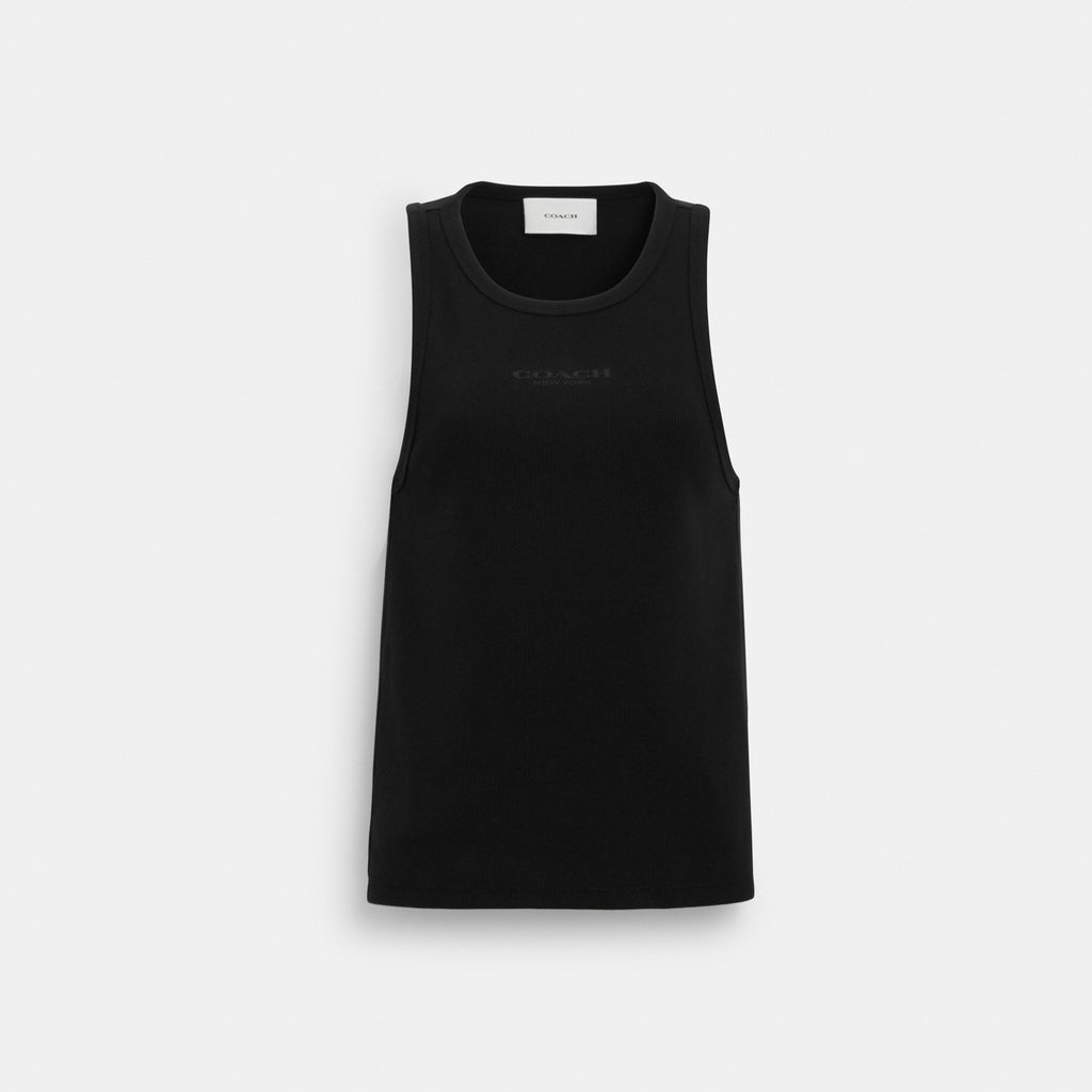 Coach New York Ribbed Tank Top - Black (Women's)